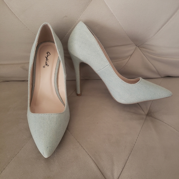 Qupid denim high heels - Picture 2 of 8